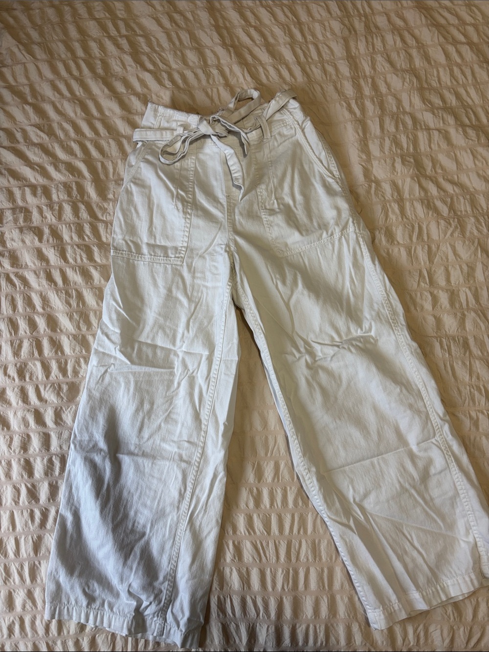 American Eagle Outfitters White Wide Leg Pants